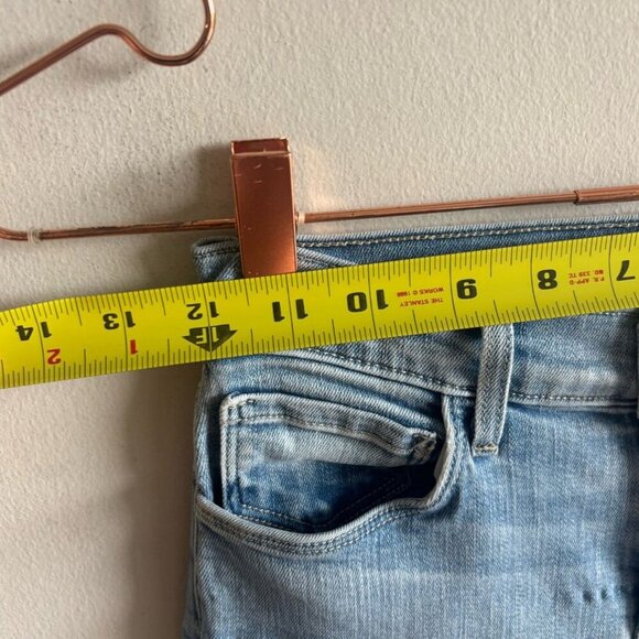 L Agence Women Denim Straight Leg High Waist Light Wash Jeans Naughty Blue Size2 - Picture 2 of 9